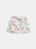 Cherubino Ruffled Floral Fantasy Skirt for Girls