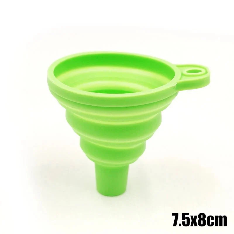 Universal Silicone Foldable Funnel | Compact and Space-Saving Kitchen Tool
