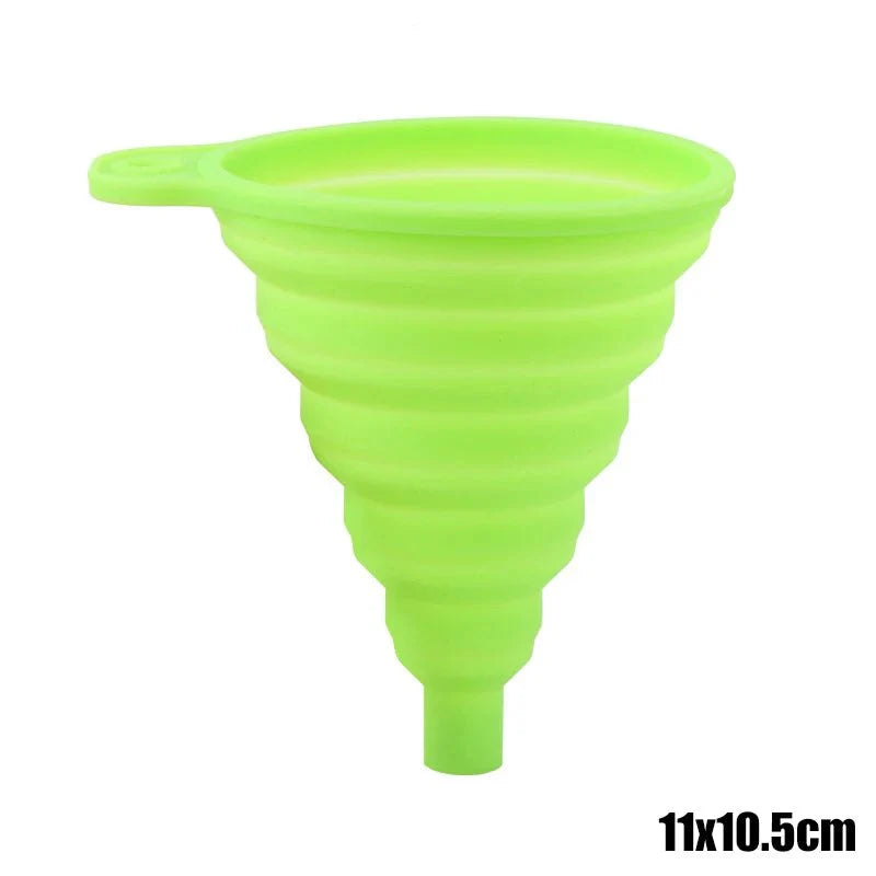 Universal Silicone Foldable Funnel | Compact and Space-Saving Kitchen Tool