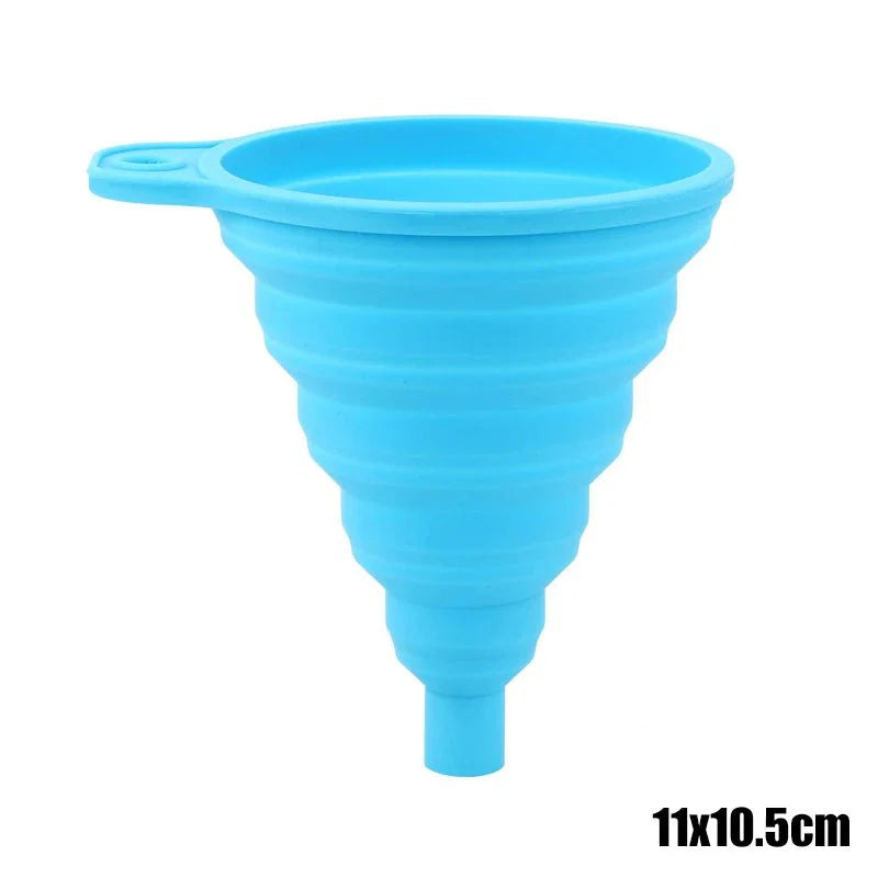 Universal Silicone Foldable Funnel | Compact and Space-Saving Kitchen Tool