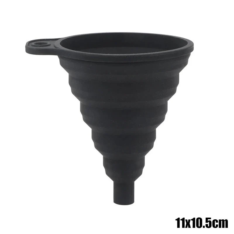 Universal Silicone Foldable Funnel | Compact and Space-Saving Kitchen Tool