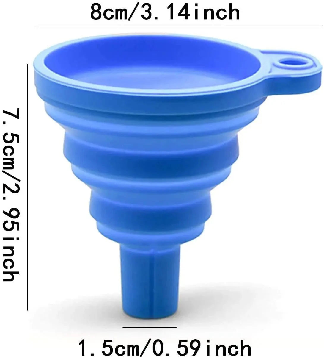 Universal Silicone Foldable Funnel | Compact and Space-Saving Kitchen Tool