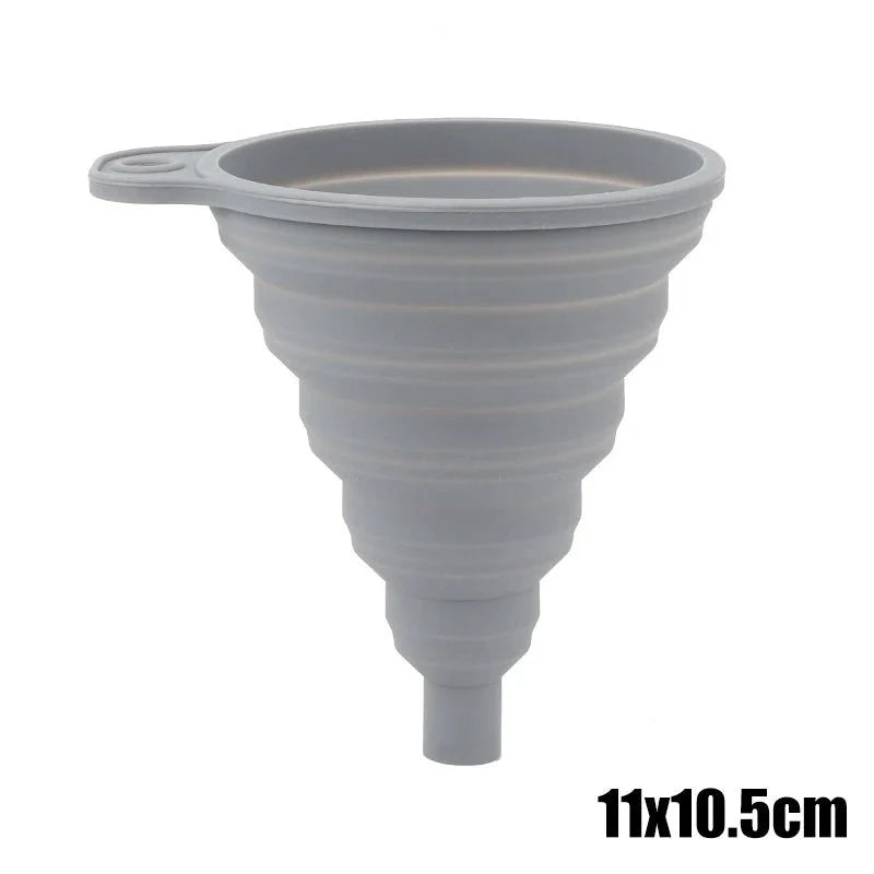 Universal Silicone Foldable Funnel | Compact and Space-Saving Kitchen Tool