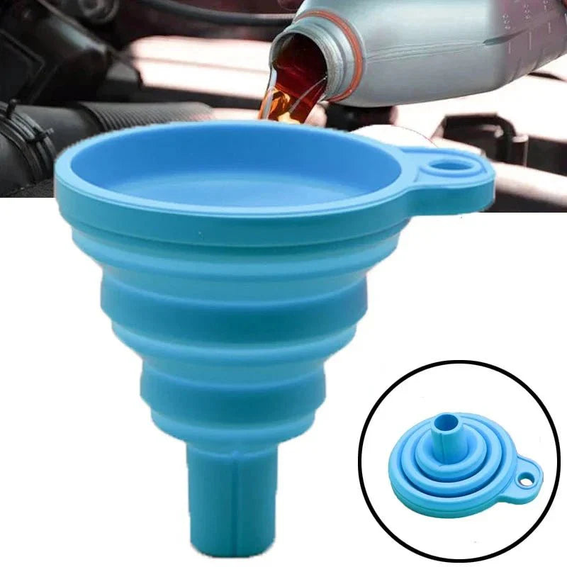 Universal Silicone Foldable Funnel | Compact and Space-Saving Kitchen Tool